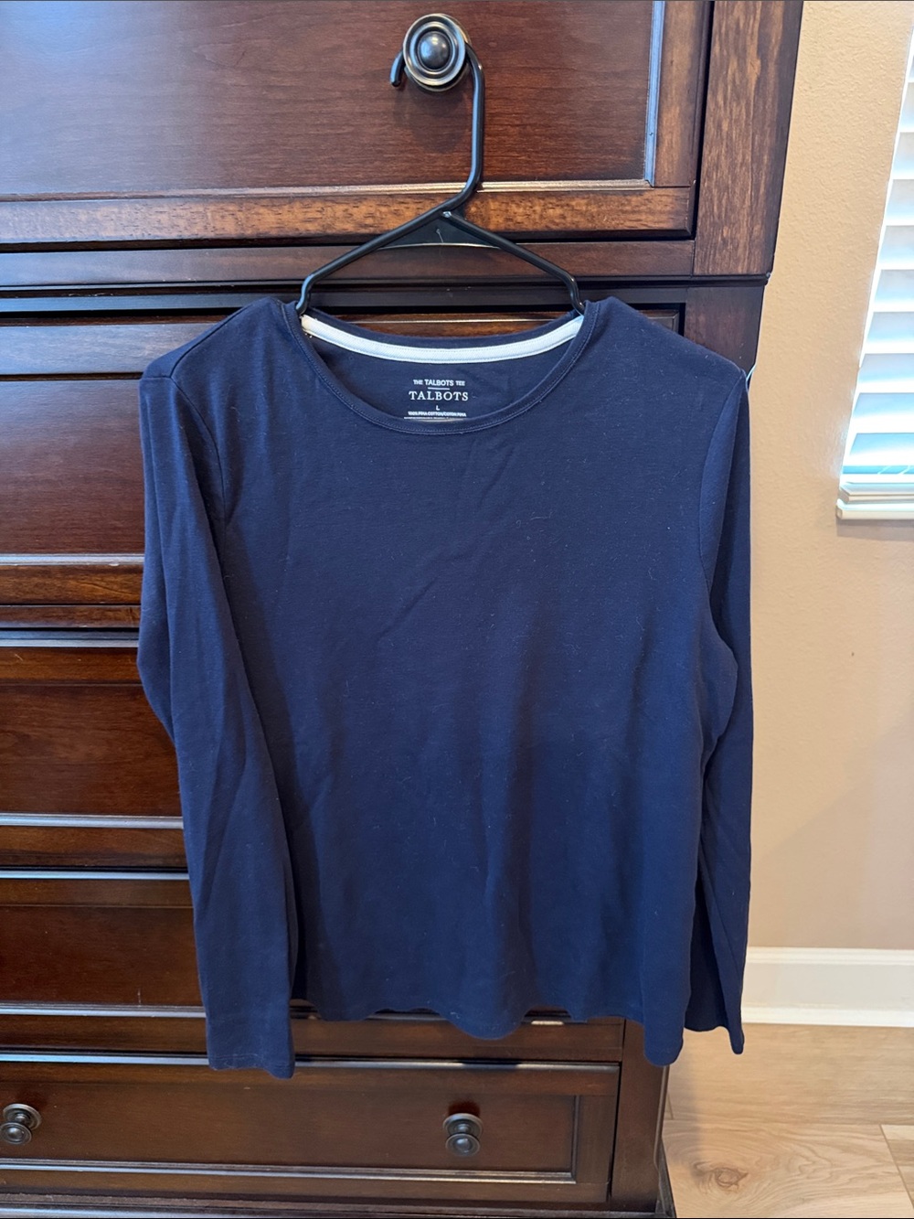EUC Talbots Pima Cotton Long Sleeve Tee